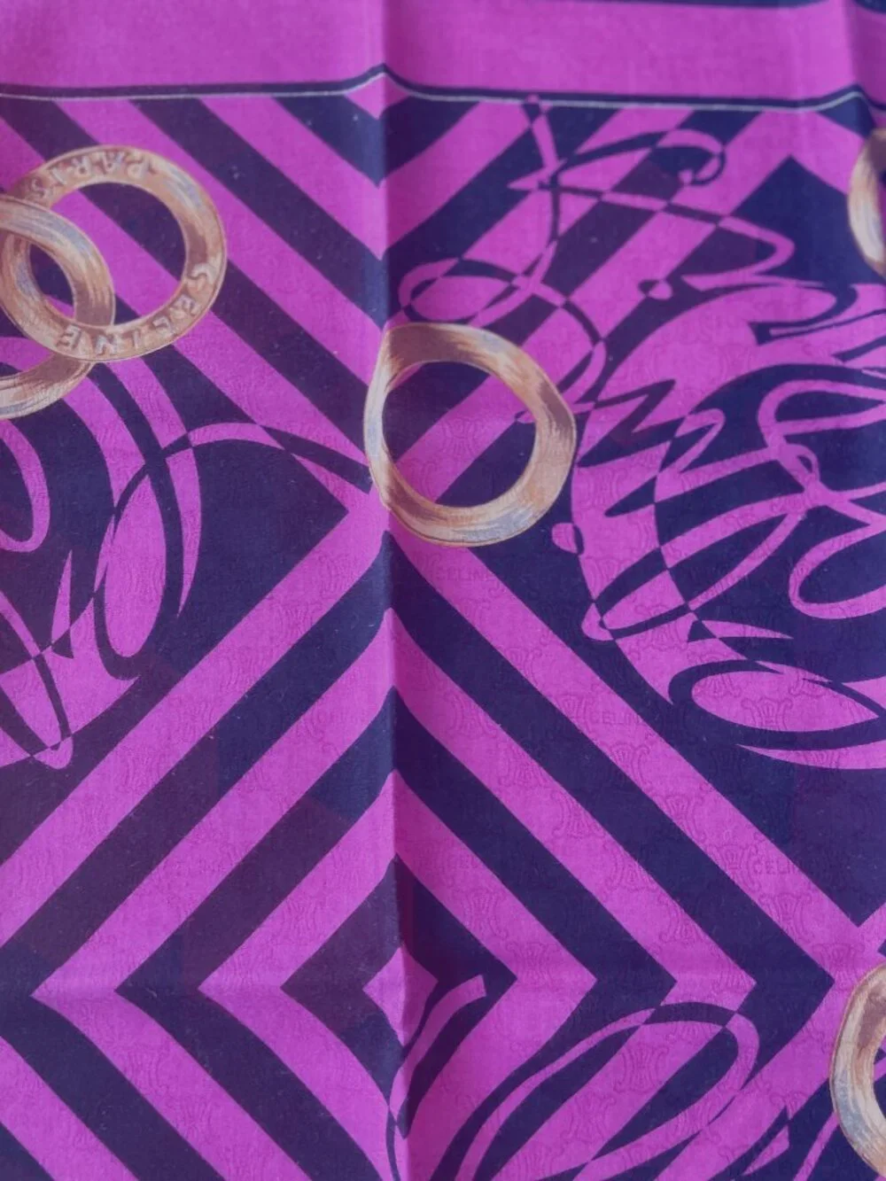 Vintage Celine Cotton Scarf